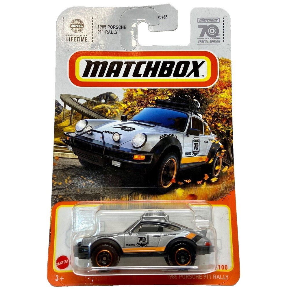 Matchbox 1985‎ Porsche 911 Rally 80/100 Silver 70 Years Special Edition NIP 2023